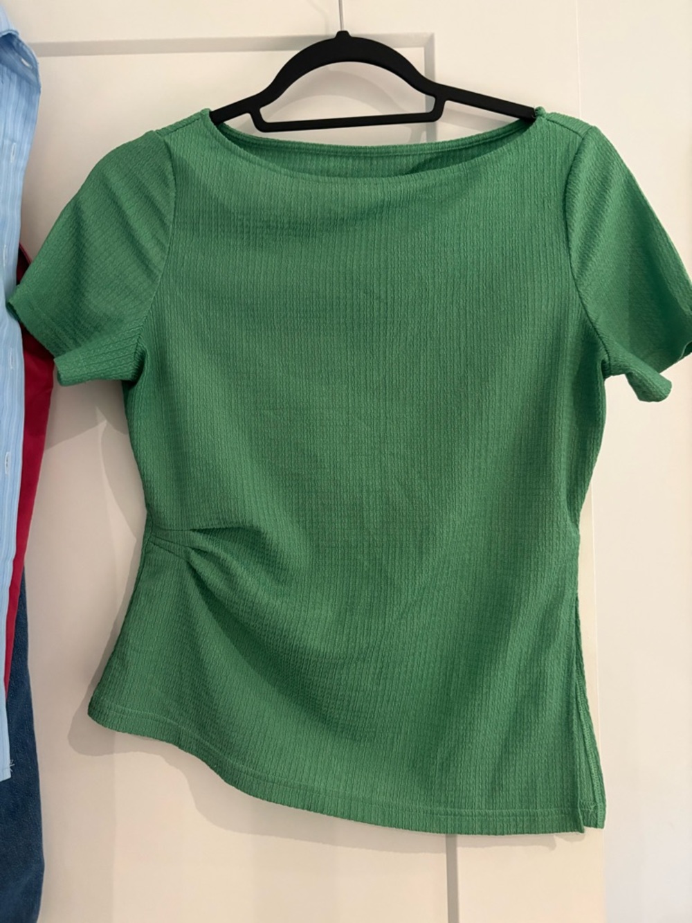 motf green asymmetrical top size small/medium